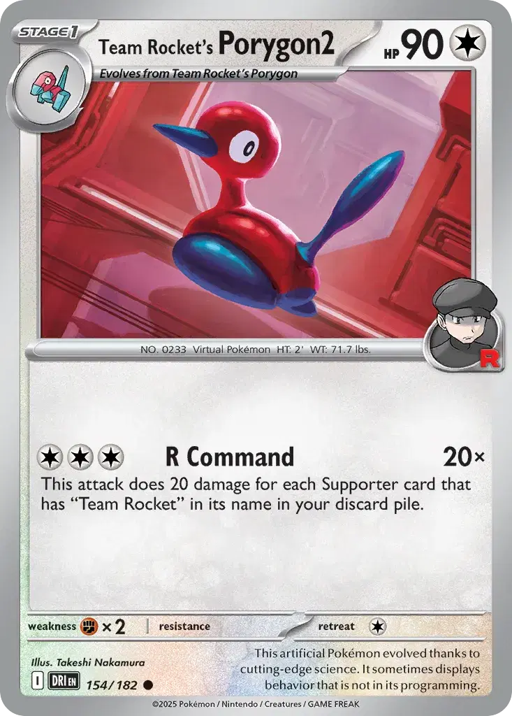 Team Rocket's Porygon2 Destined Rivals 154