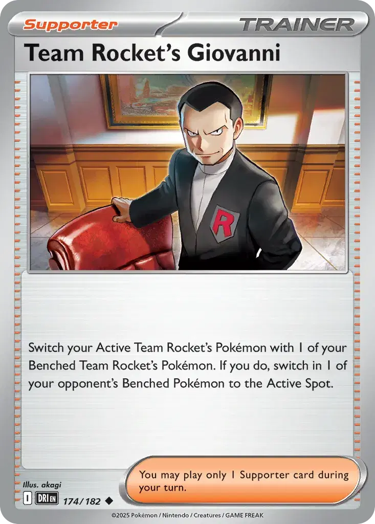 Team Rocket's Giovanni Destined Rivals 174
