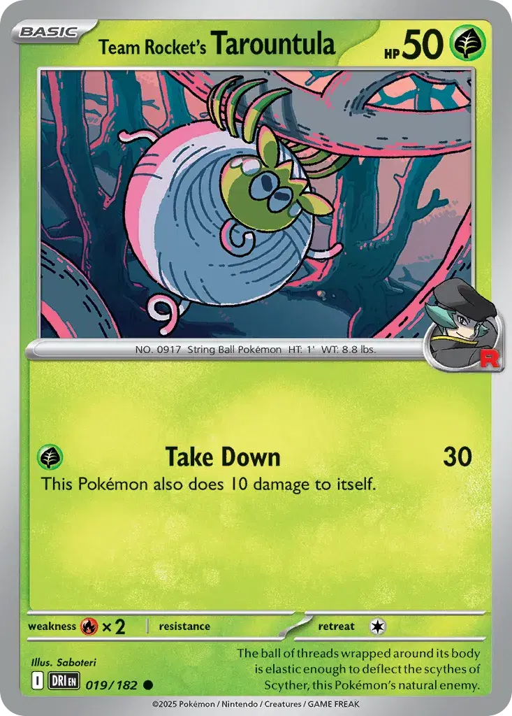 Team Rocket's Tarountula Destined Rivals 19