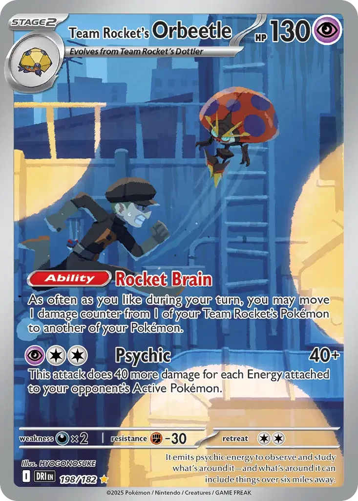 Team Rocket's Orbeetle Destined Rivals 198