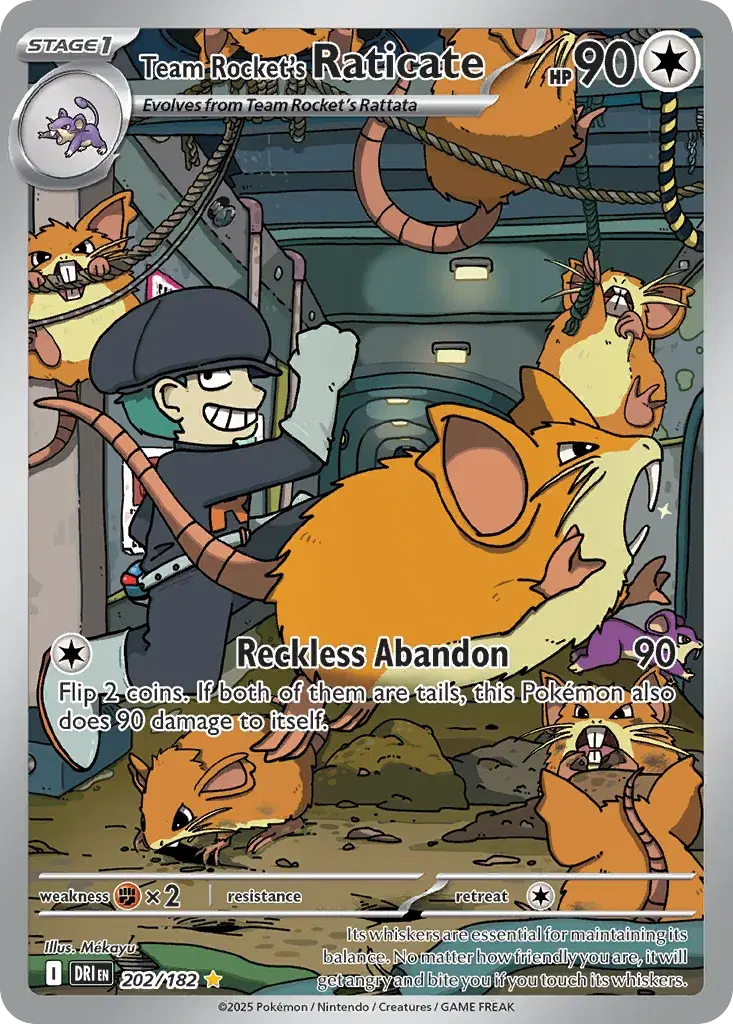 Team Rocket's Raticate Destined Rivals 202