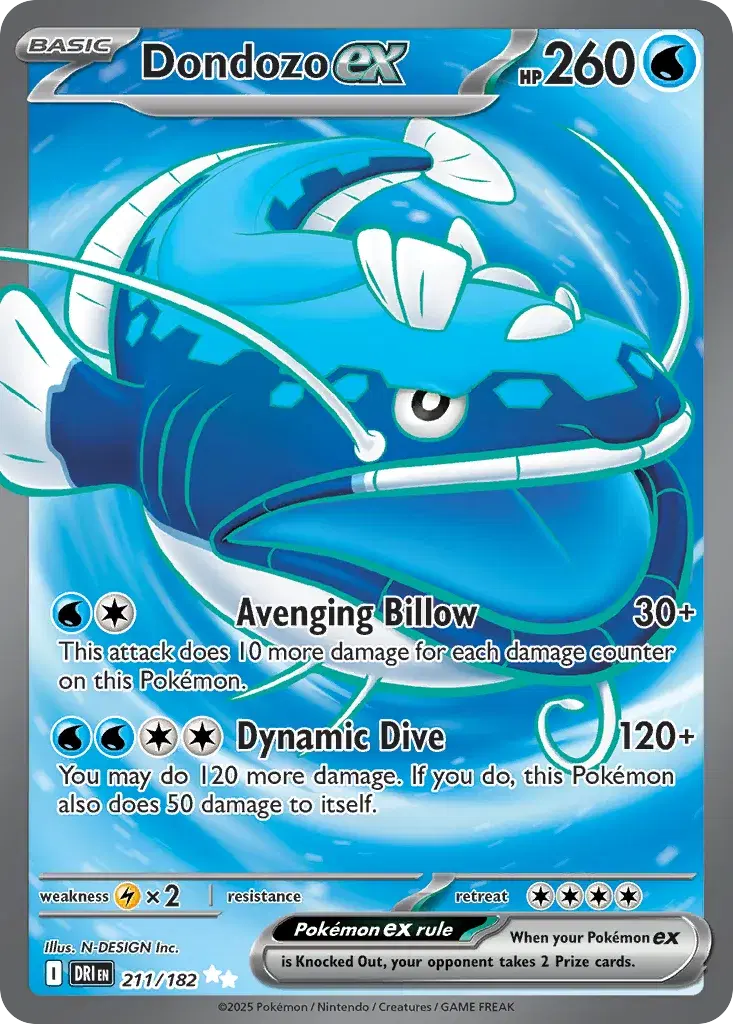 Dondozo ex Destined Rivals 211