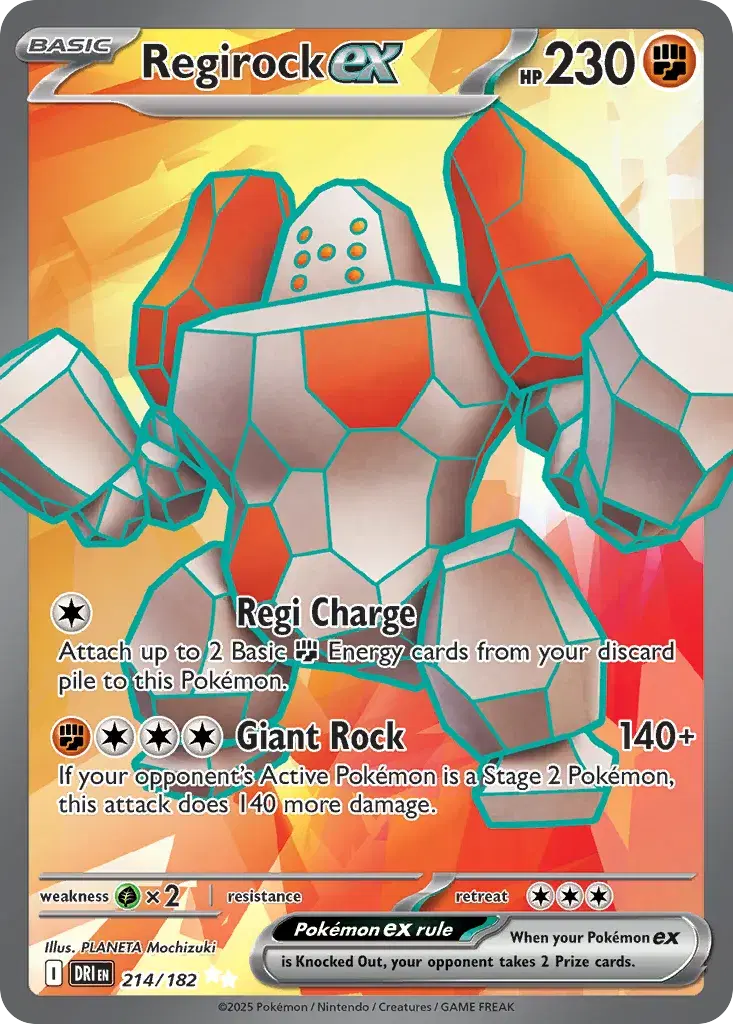 Regirock ex Destined Rivals 214