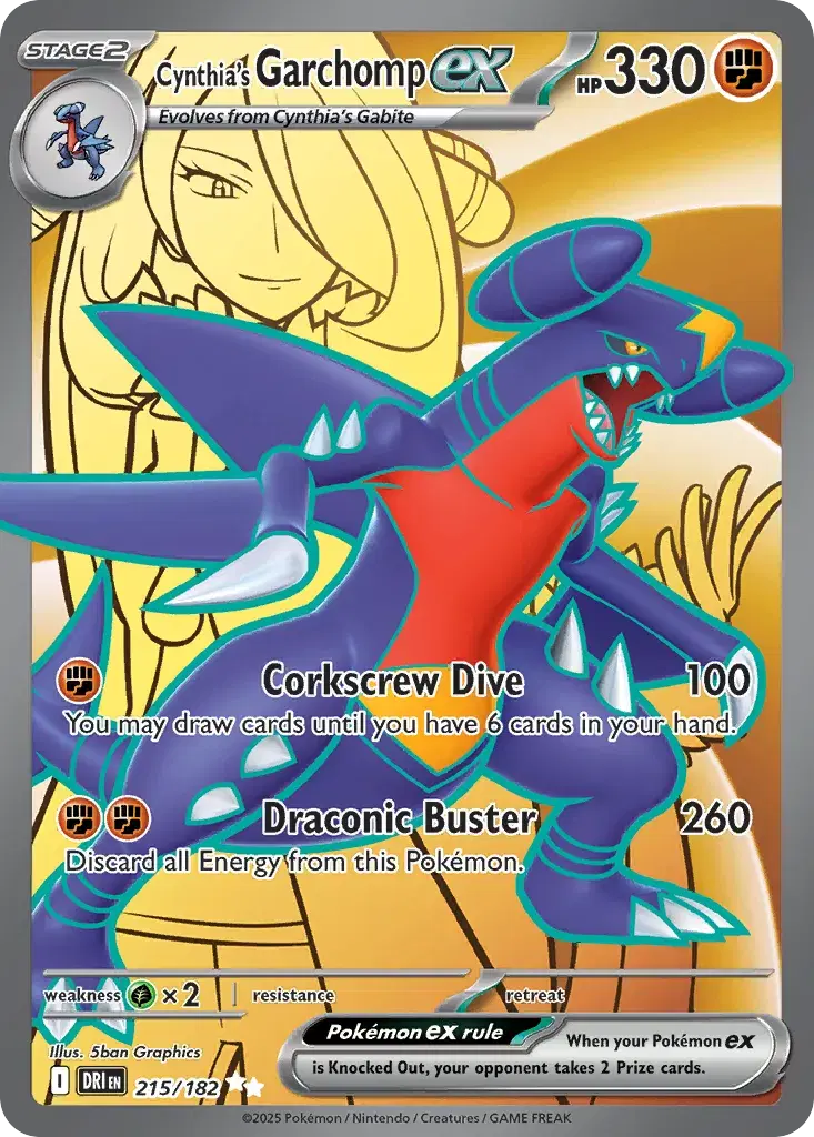 Cynthia's Garchomp ex Destined Rivals 215