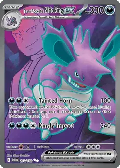 Team Rocket's Nidoking ex Destined Rivals