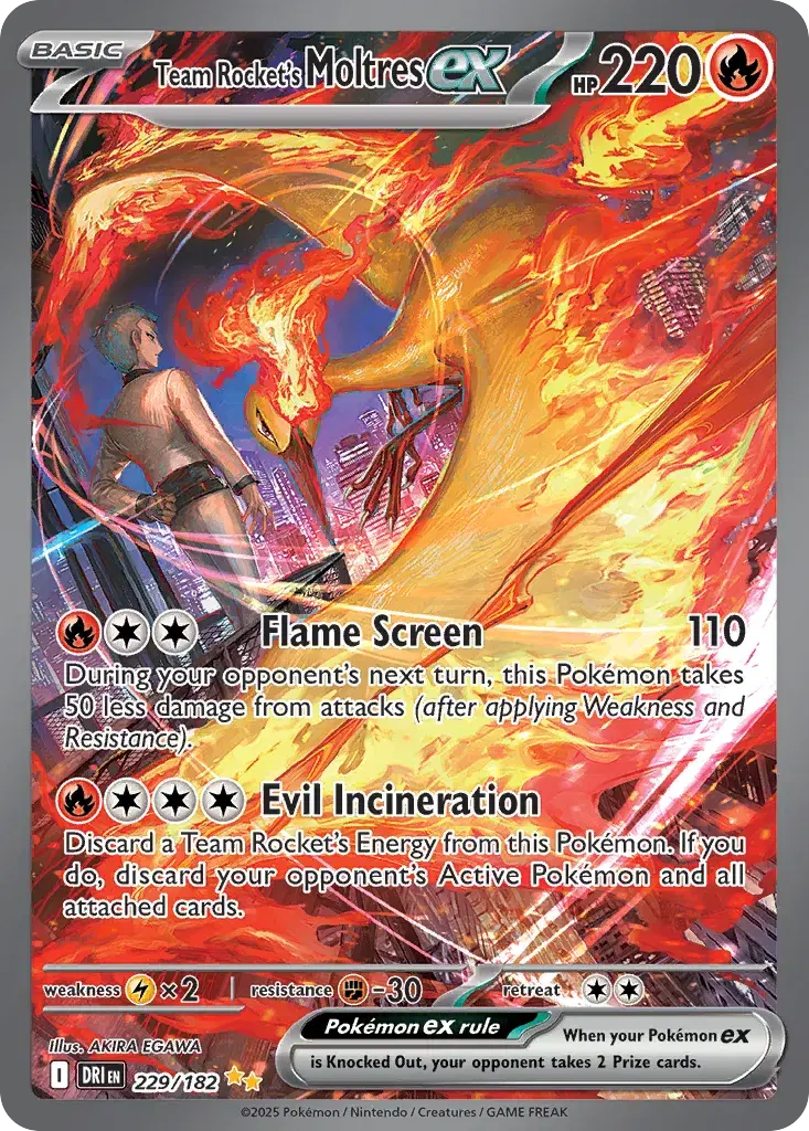 Team Rocket's Moltres ex Destined Rivals 229