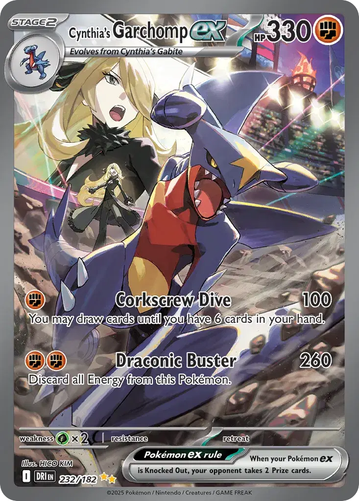 Cynthia's Garchomp ex Destined Rivals 232