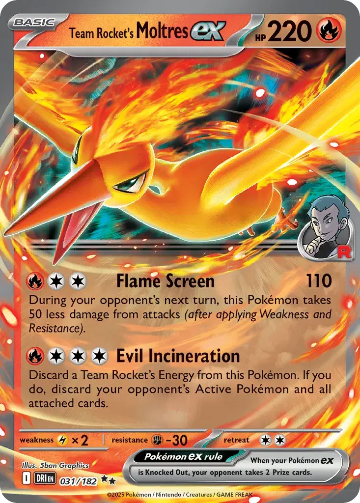 Team Rocket's Moltres ex Destined Rivals 31