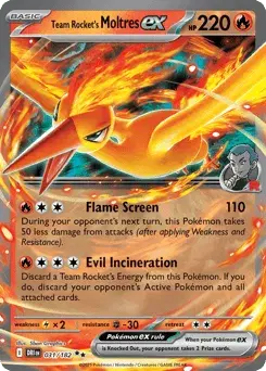 Team Rocket's Moltres ex Destined Rivals