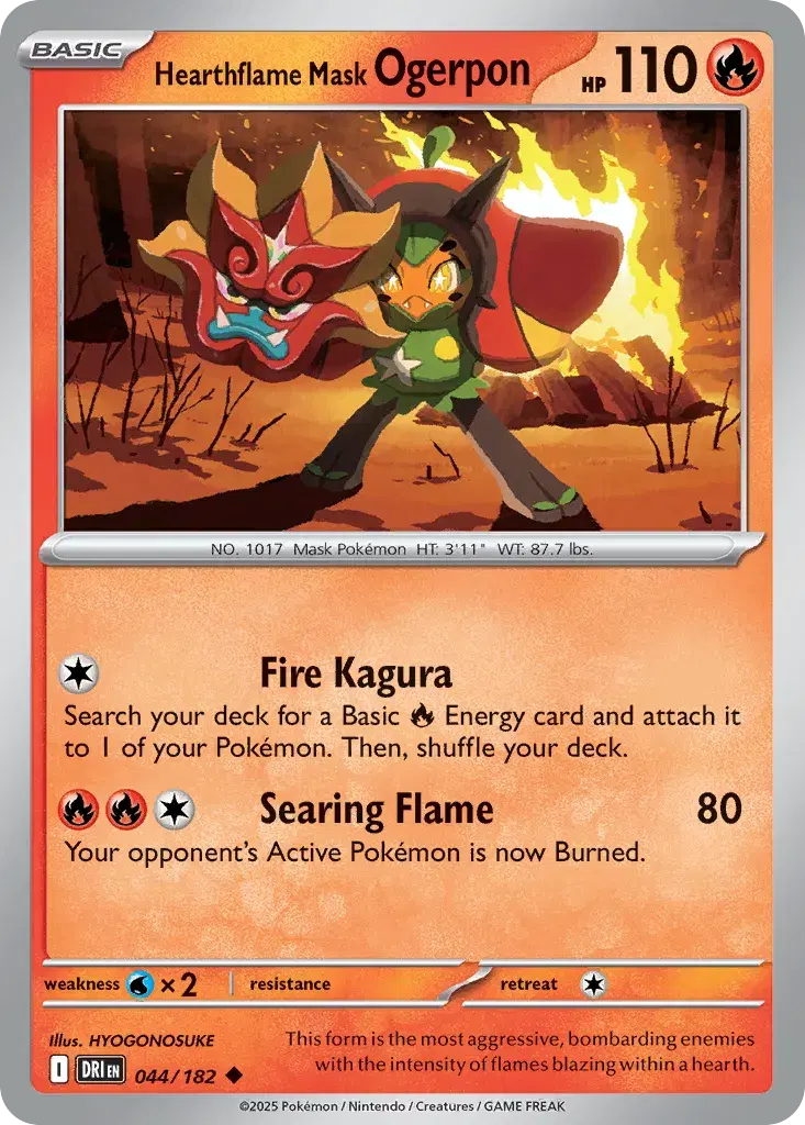 Hearthflame Mask Ogerpon Destined Rivals 44