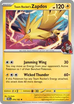 Team Rocket's Zapdos Destined Rivals