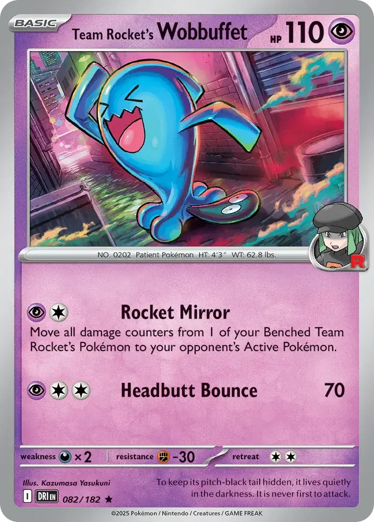 Team Rocket's Wobbuffet Destined Rivals 82