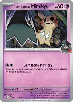 Team Rocket's Mimikyu Destined Rivals