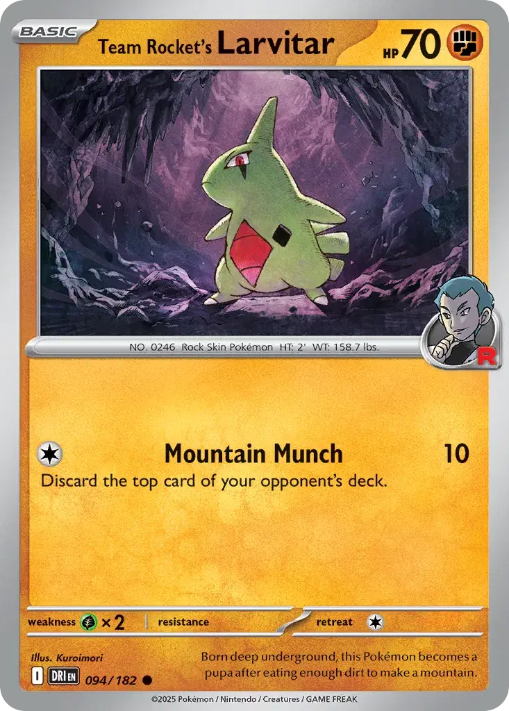 Team Rocket's Larvitar Destined Rivals 94
