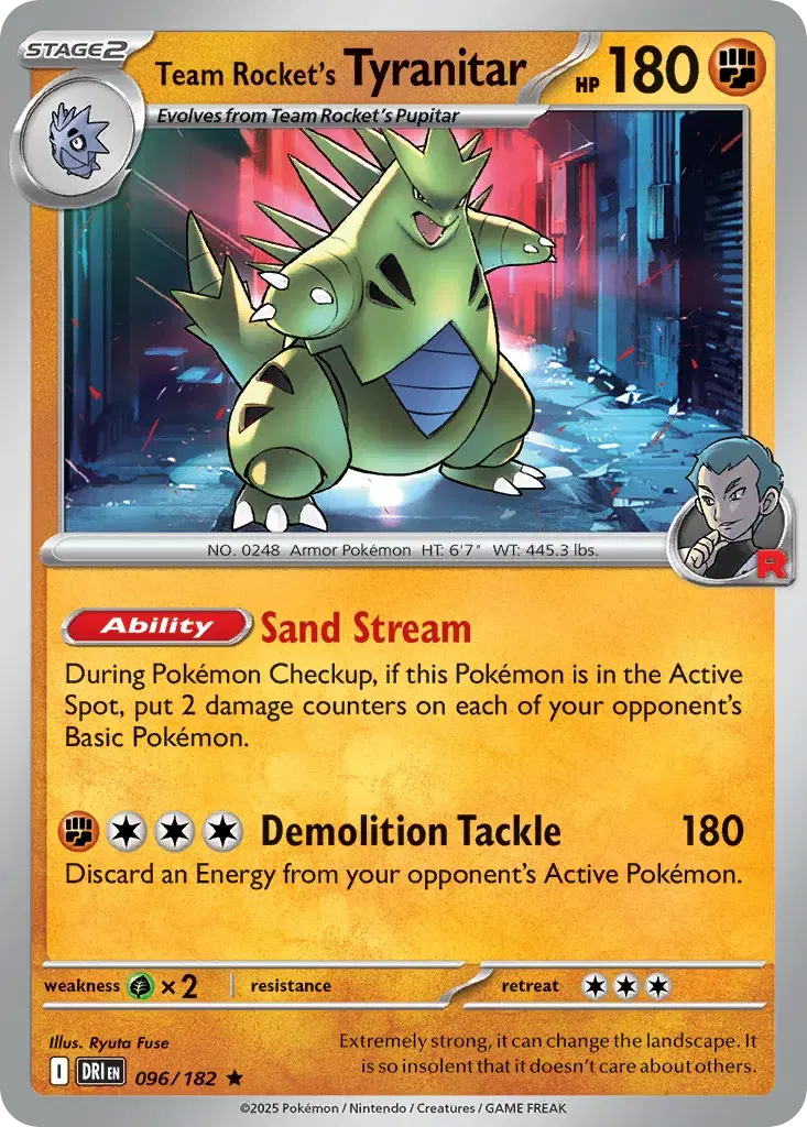 Team Rocket's Tyranitar Destined Rivals 96