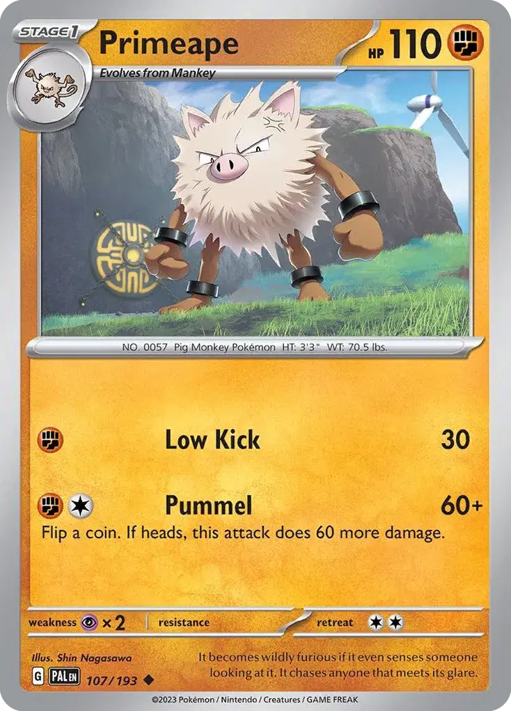 Primeape Paldea Evolved 107
