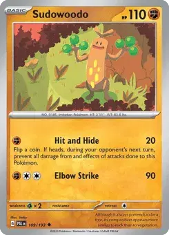 Sudowoodo Paldea Evolved