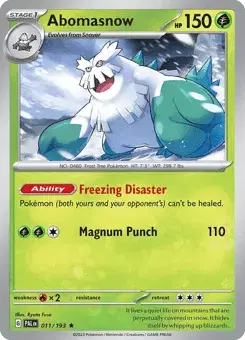 Abomasnow Paldea Evolved
