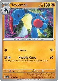 Toxicroak Paldea Evolved
