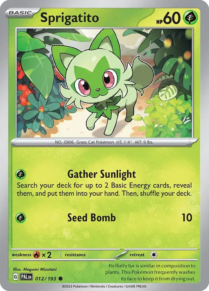 Sprigatito Paldea Evolved 12