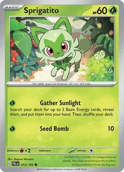 Sprigatito Paldea Evolved