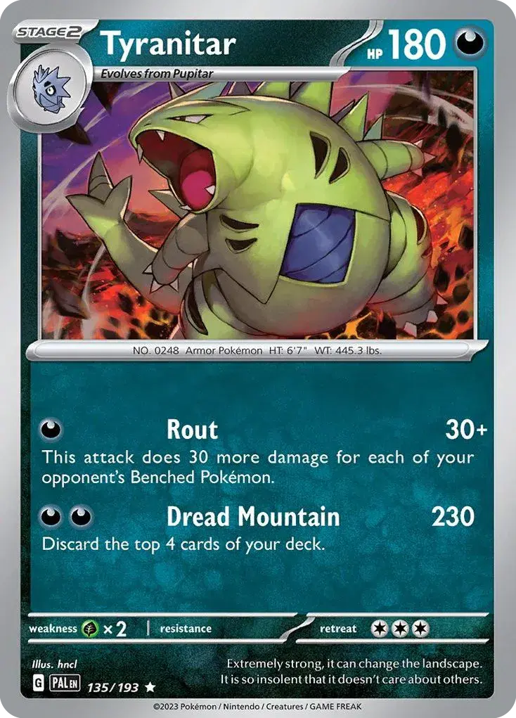 Tyranitar Paldea Evolved 135