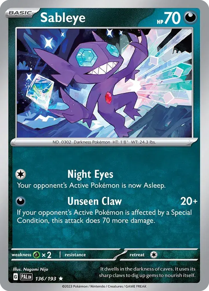 Sableye Paldea Evolved 136