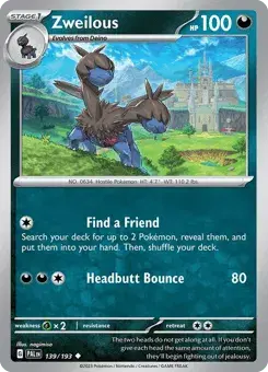 Zweilous Paldea Evolved