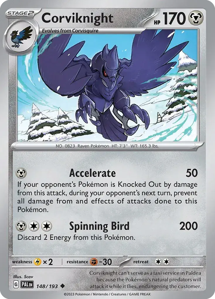 Corviknight Paldea Evolved 148