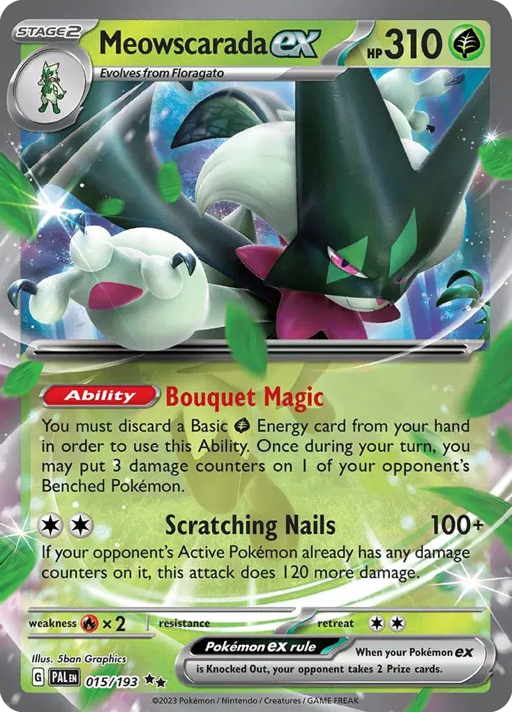 Meowscarada ex Paldea Evolved 15