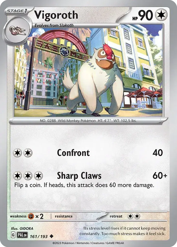 Vigoroth Paldea Evolved 161