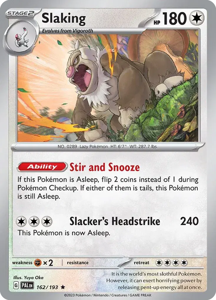 Slaking Paldea Evolved 162