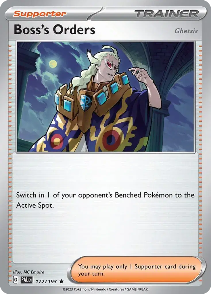 Boss's Orders (Ghetsis) Paldea Evolved 172