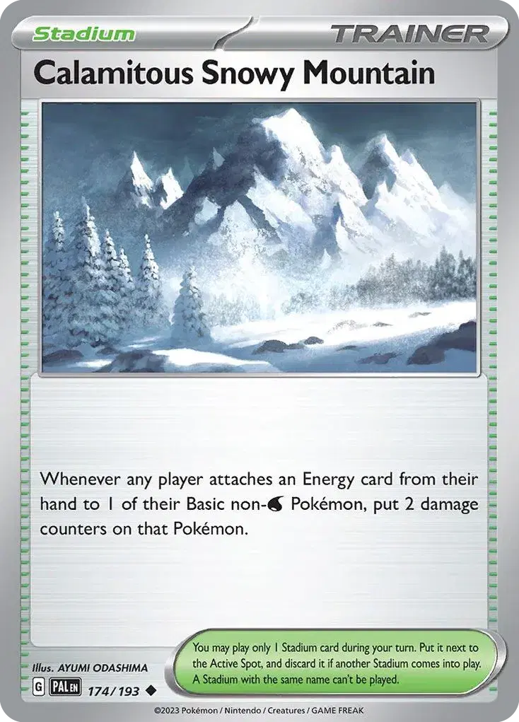 Calamitous Snowy Mountain Paldea Evolved 174