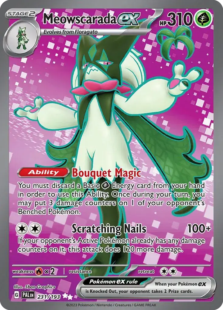 Meowscarada ex Paldea Evolved 231