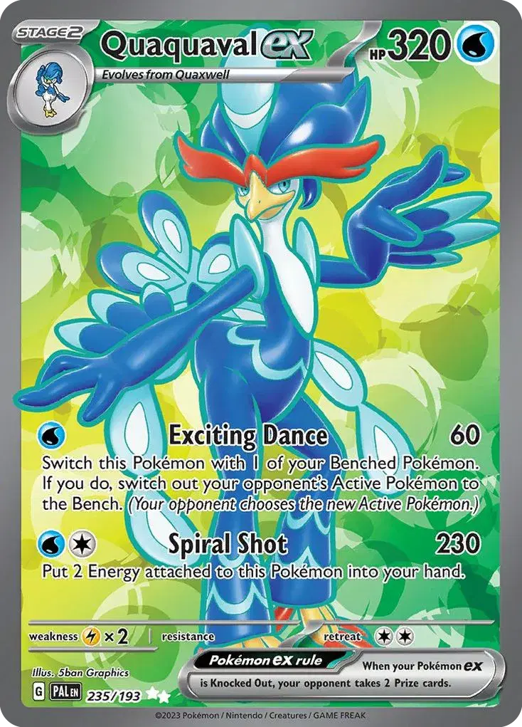 Quaquaval ex Paldea Evolved 235