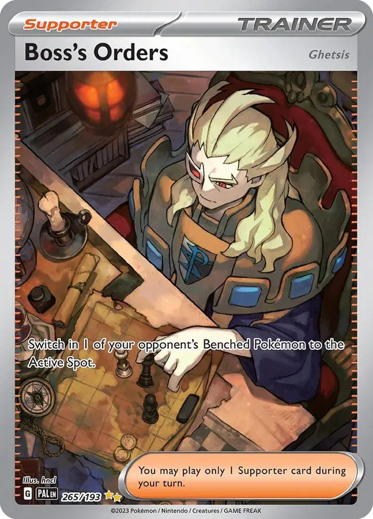 Boss's Orders (Ghetsis) Paldea Evolved 265