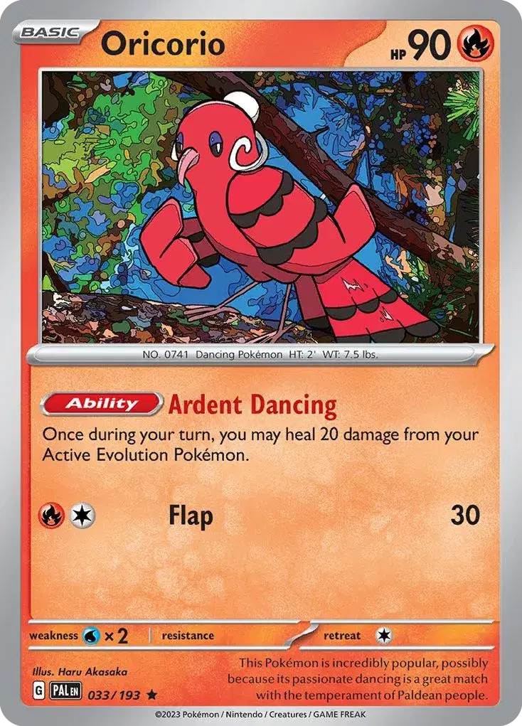 Oricorio Paldea Evolved 33