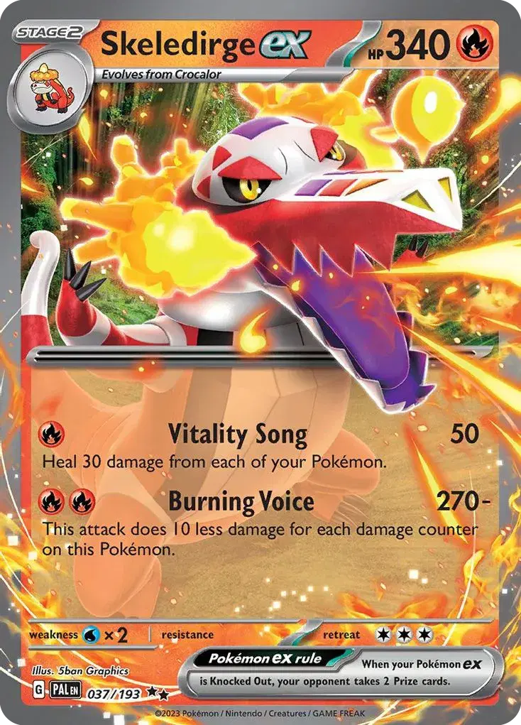Skeledirge ex Paldea Evolved 37