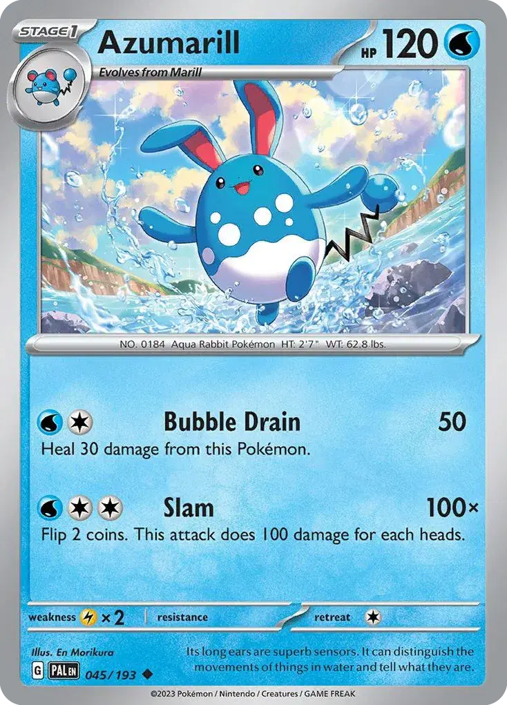 Azumarill Paldea Evolved 45