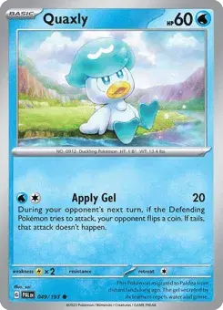 Quaxly Paldea Evolved