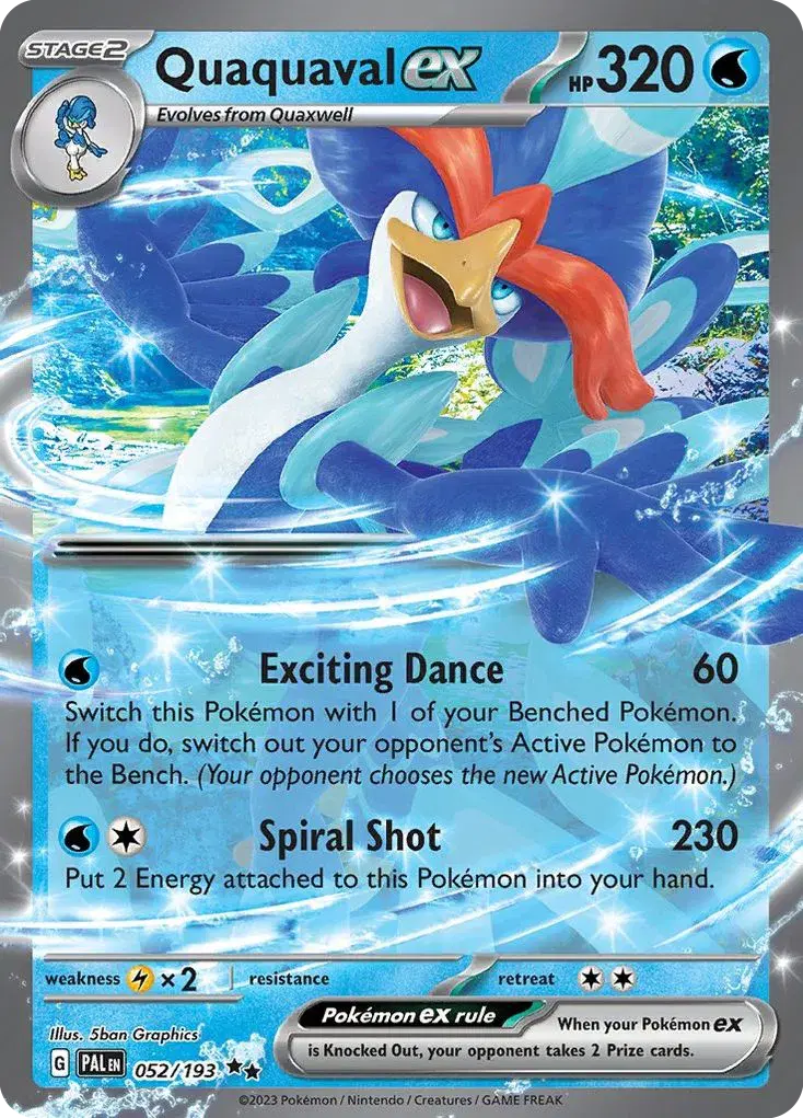 Quaquaval ex Paldea Evolved 52