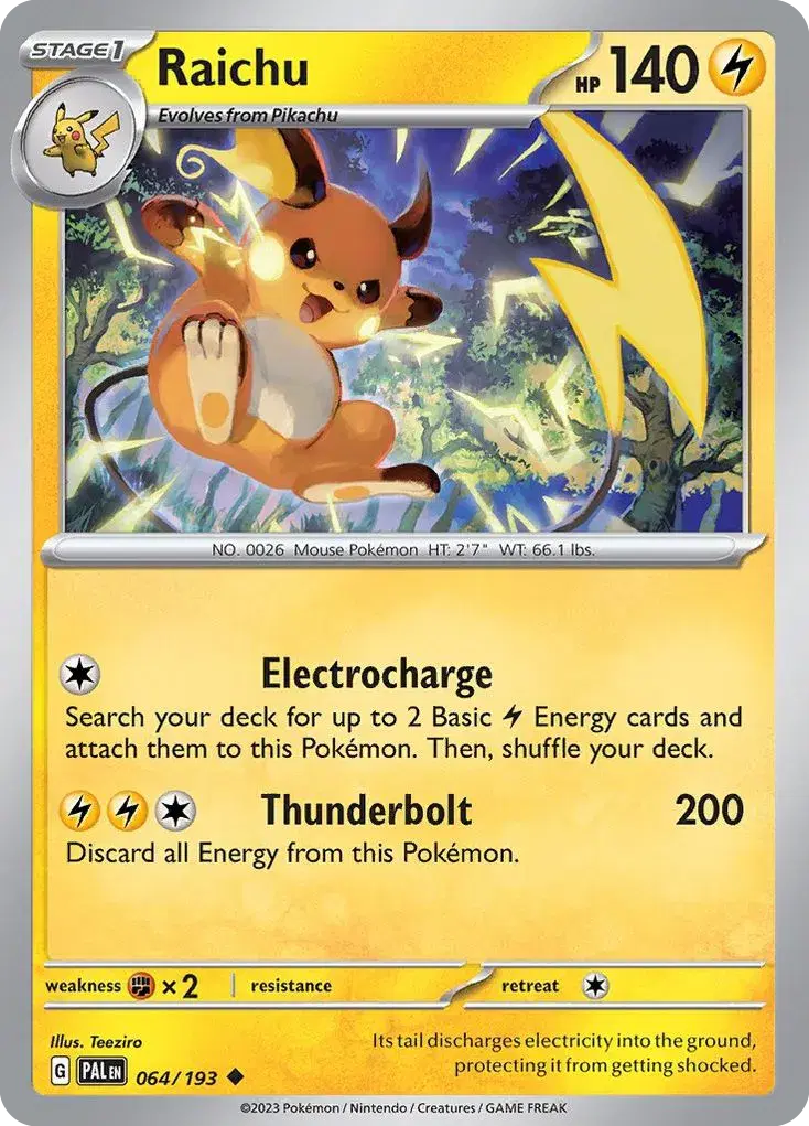 Raichu Paldea Evolved 64
