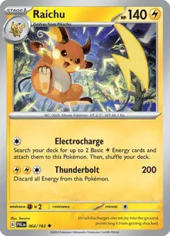 Raichu Paldea Evolved
