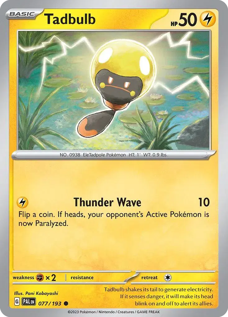 Tadbulb Paldea Evolved 77