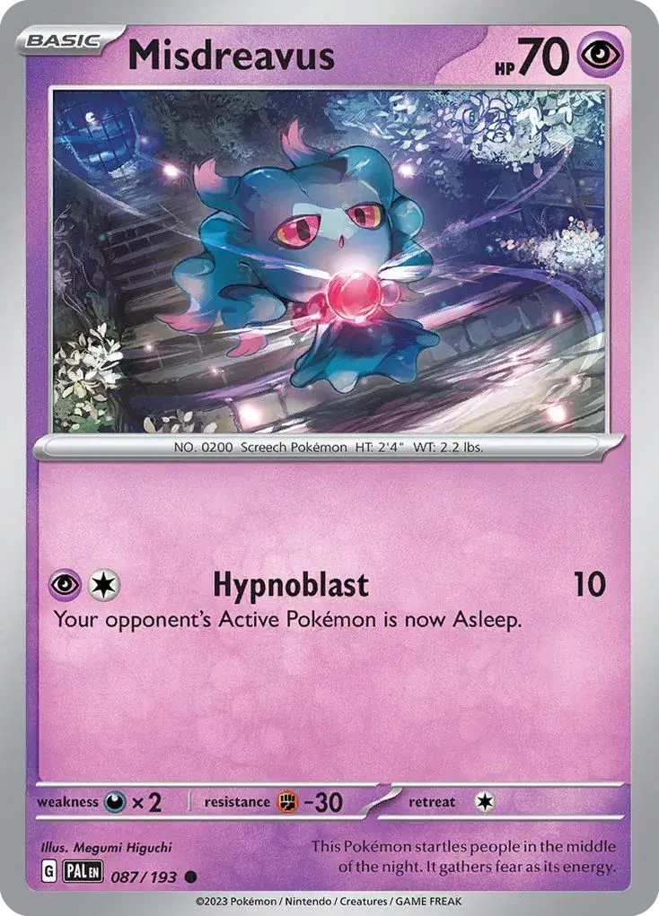 Misdreavus Paldea Evolved 87