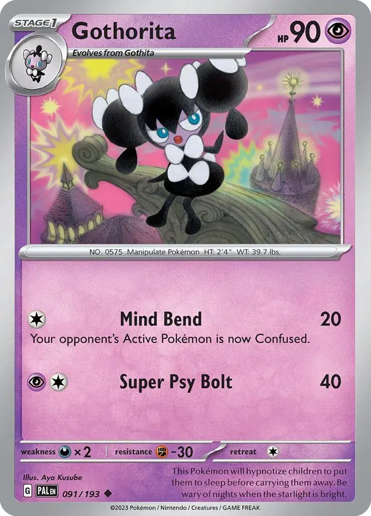 Gothorita Paldea Evolved 91