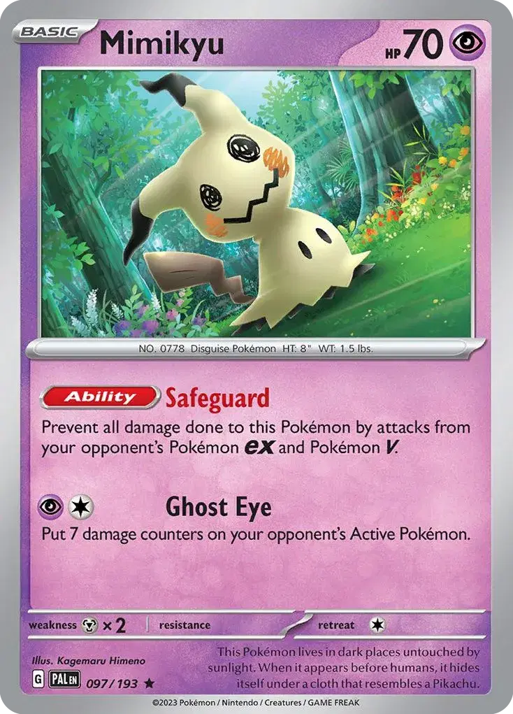 Mimikyu Paldea Evolved 97