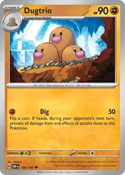 Dugtrio Obsidian Flames