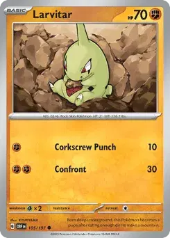 Larvitar Obsidian Flames